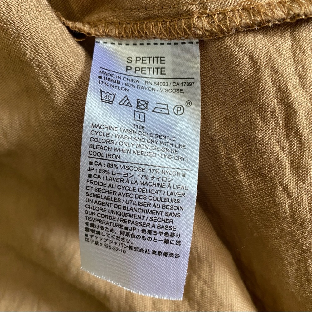 Banana republic safari Utility Button Up Shirt size S petite oversized - Picture 4 of 6